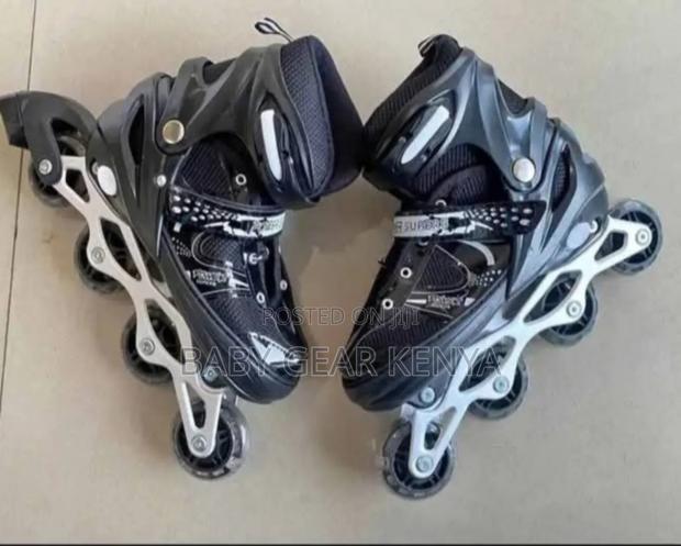 Black Roller Skates Shoes - main view