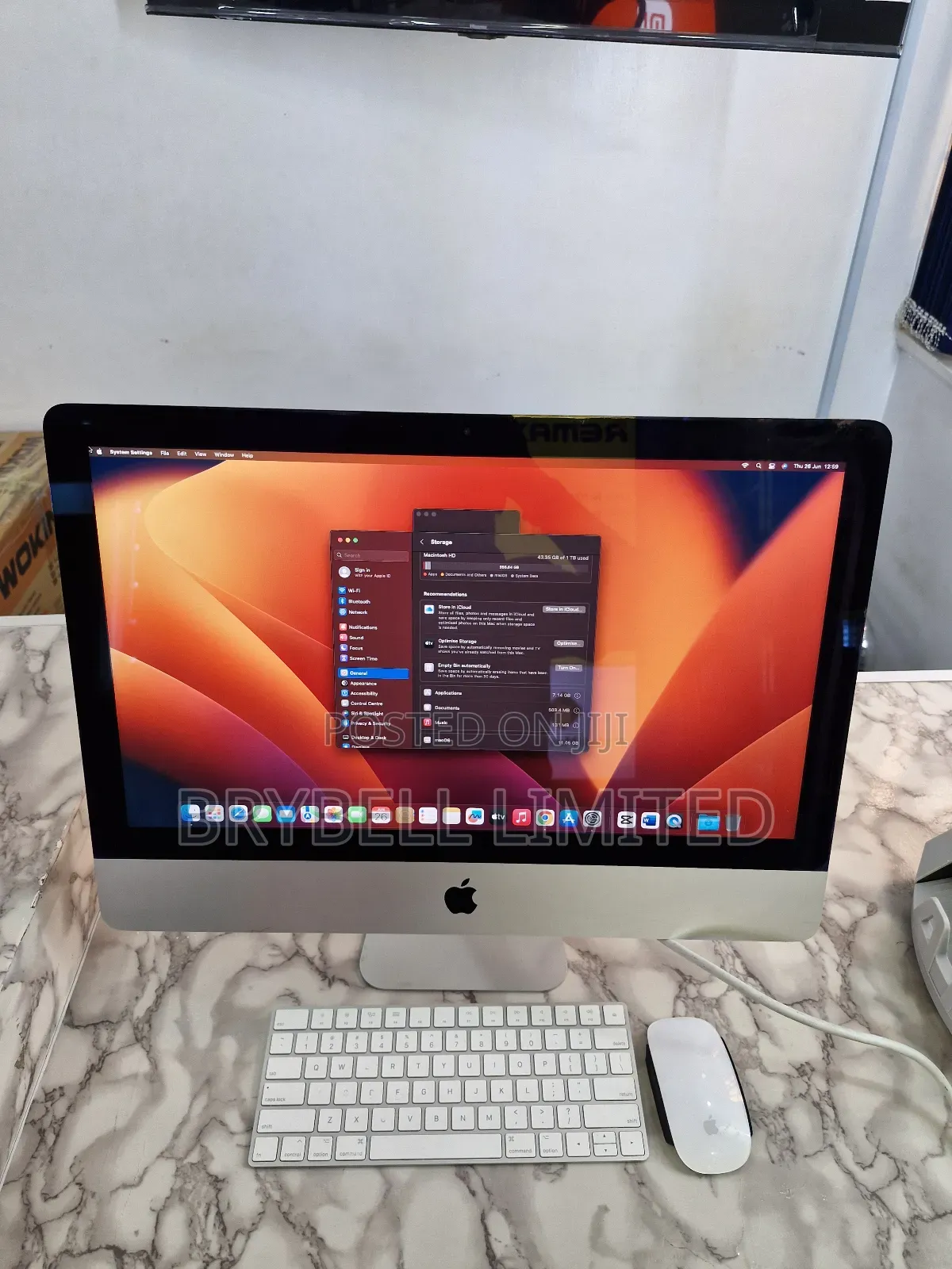 Desktop Computer Apple iMac 8GB Intel Core I5 SSD 1T