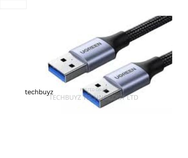 Ugreen Usb-a 3.0 Male to Male Braided Cable 2m Black - Us373