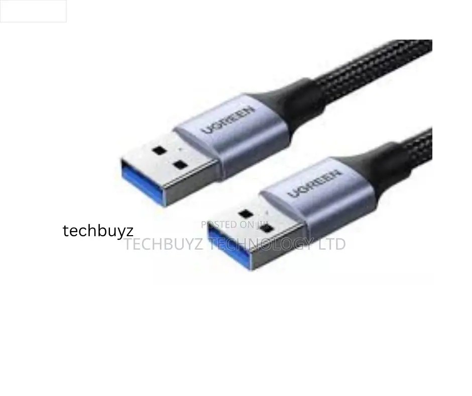 Ugreen Usb-a 3.0 Male to Male Braided Cable 2m Black - Us373