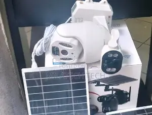 4g 6mp Ubox Dual Lens Wsolar Camera With Two Way Radio