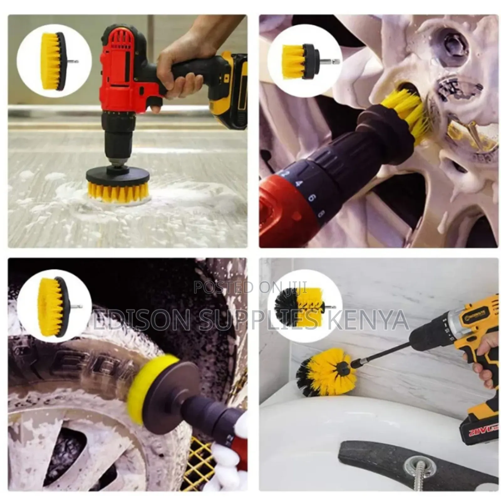 25pcs Car Wash Detailing Cleaning Tools Wire Car Detail Drill Brush
