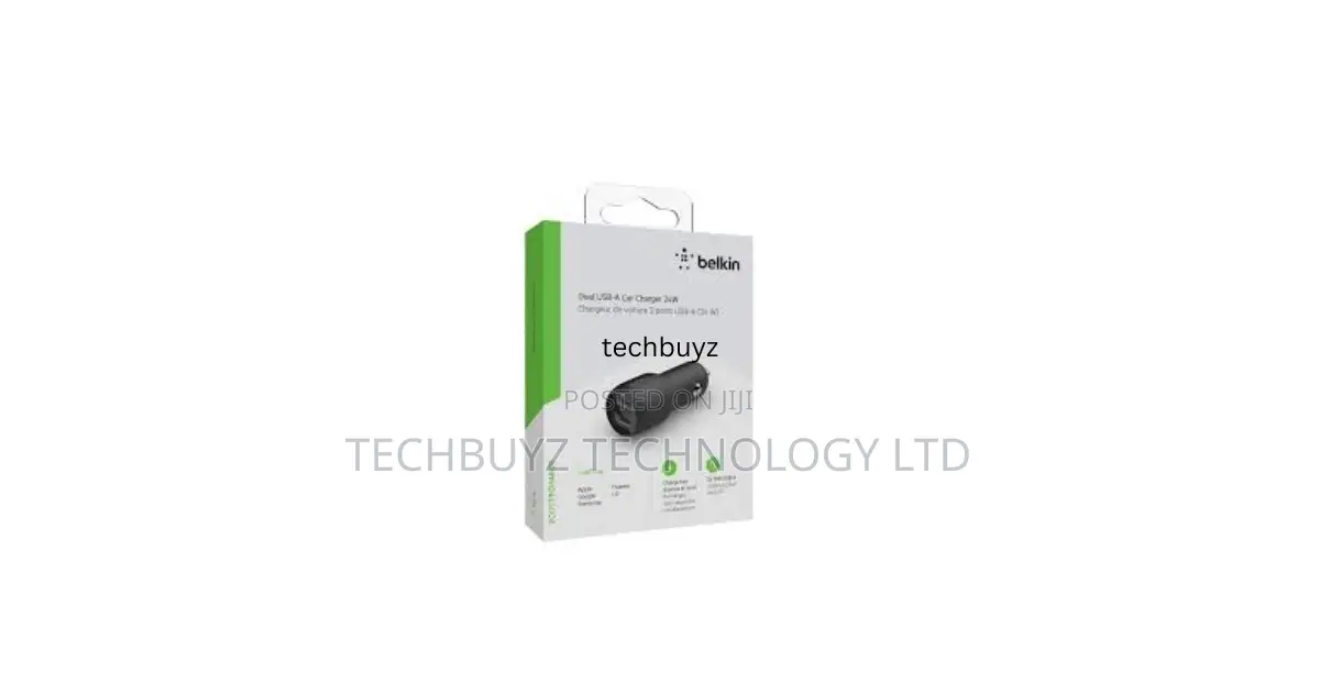 Belkin Boost Charge Dual Usb-a Port Car Charger
