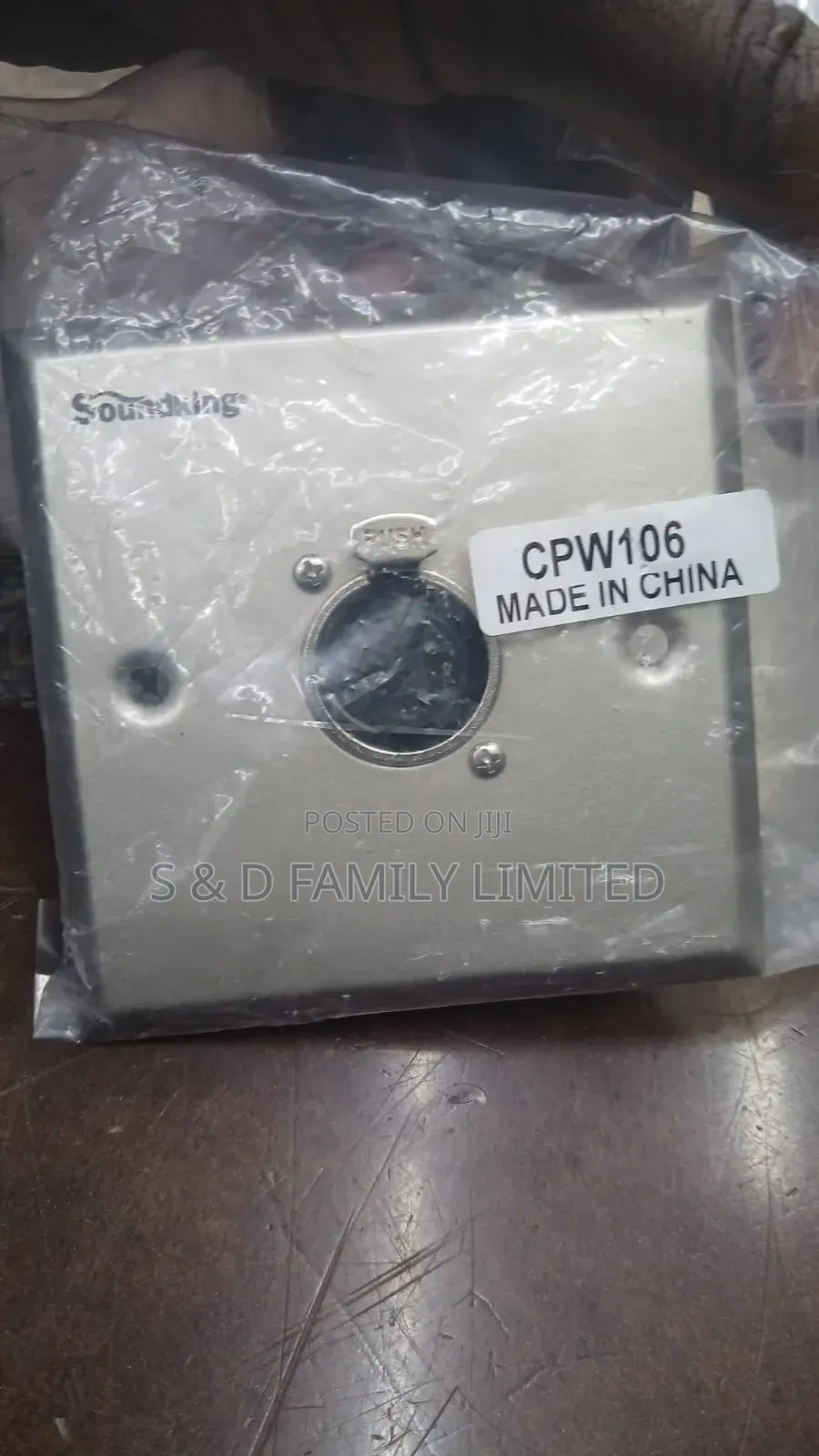 Soundking Cpw106 XLR Male Wall Plate Connector