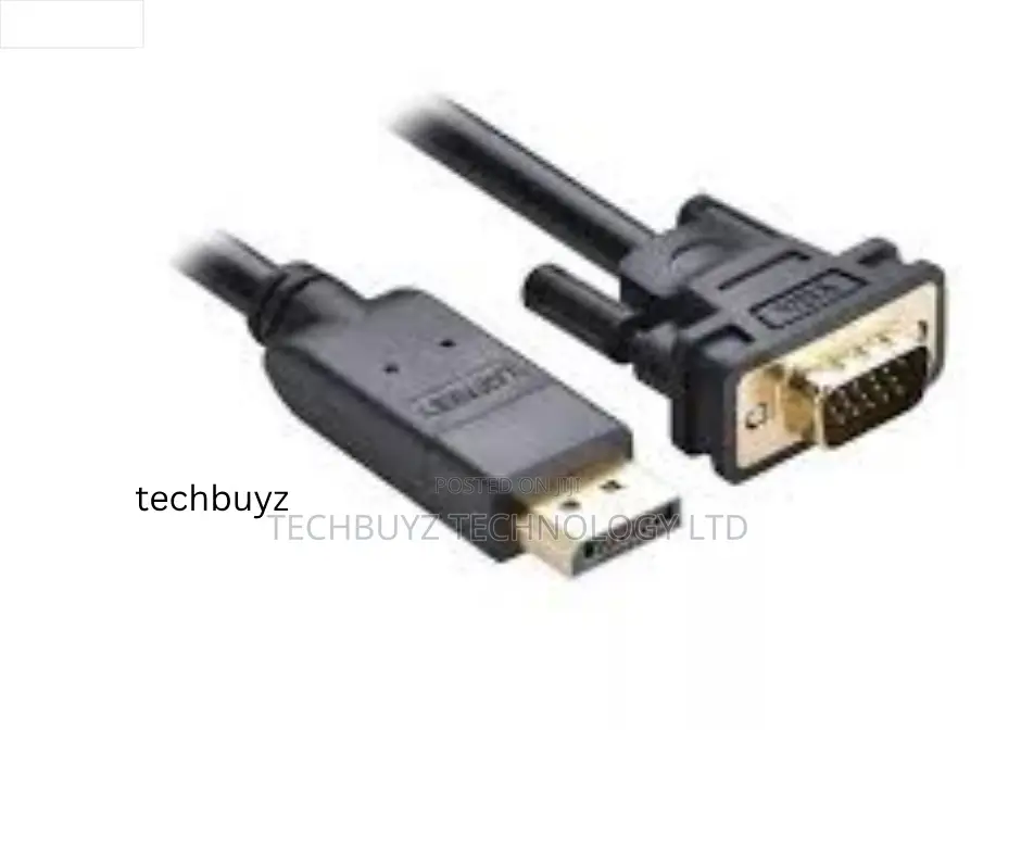 Ugreen Displayport Male to Vga Male Cable 1.5m Black - Dp105