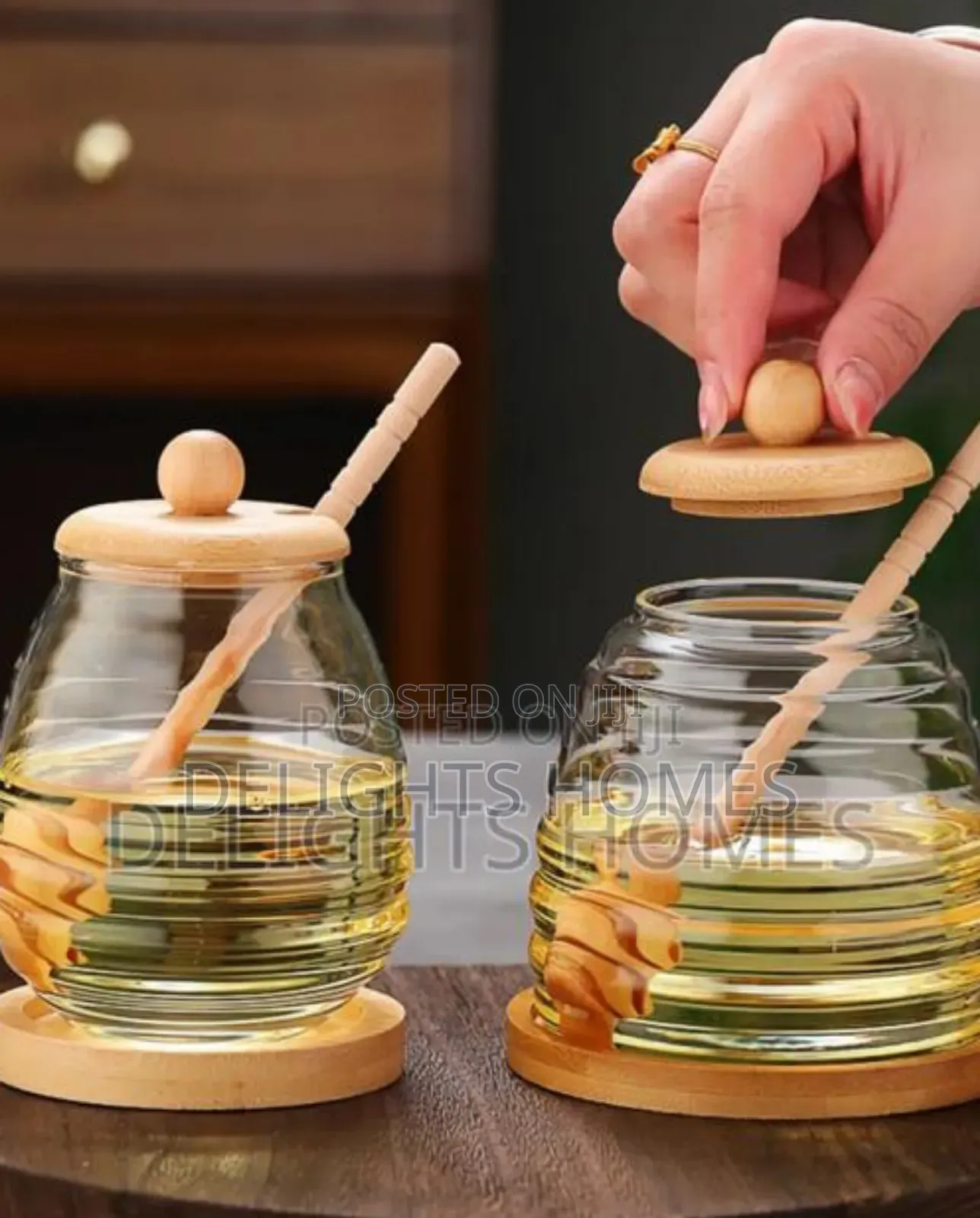 Glass Honey Storage Jars -Car