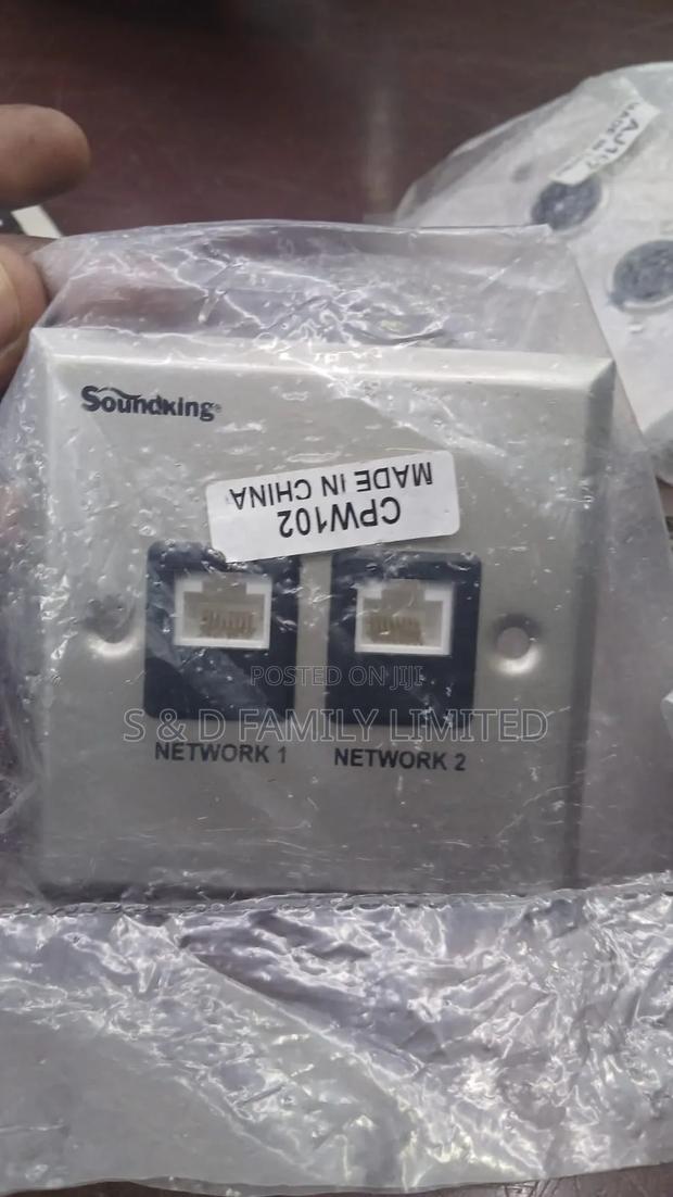 Soundking Ethernet Wall Plate - main view