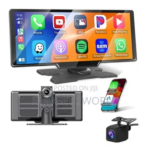Dual Dash Cam 10.26" Car DVR Camera Carplay Android