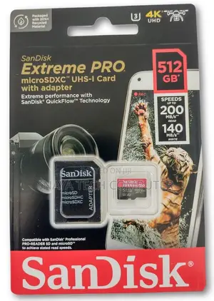 Sandisk Extreme Pro Microsdxc Uhs-I Card Up to 200mb/S 512gb