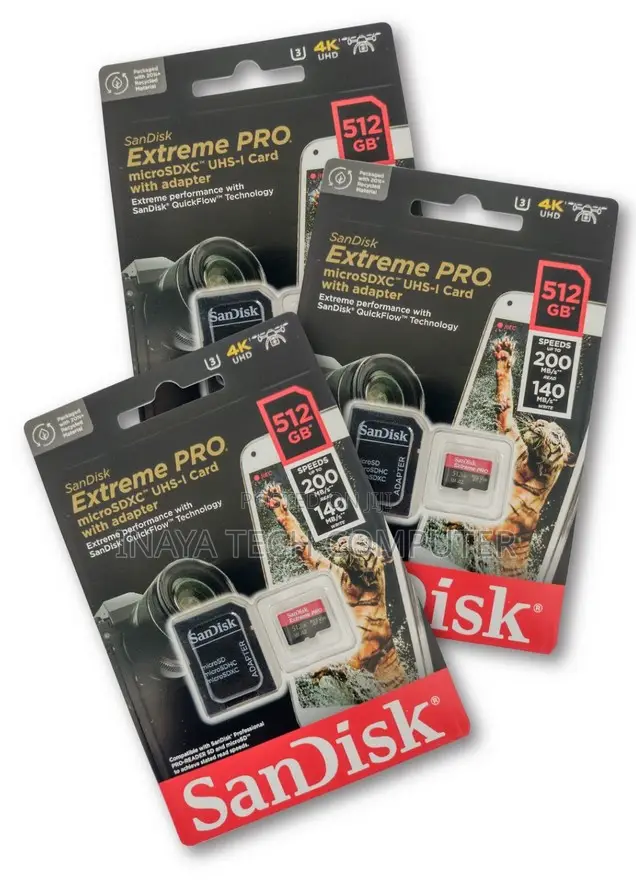 Sandisk 512gb Extreme Pro Microsdxc Memory Card
