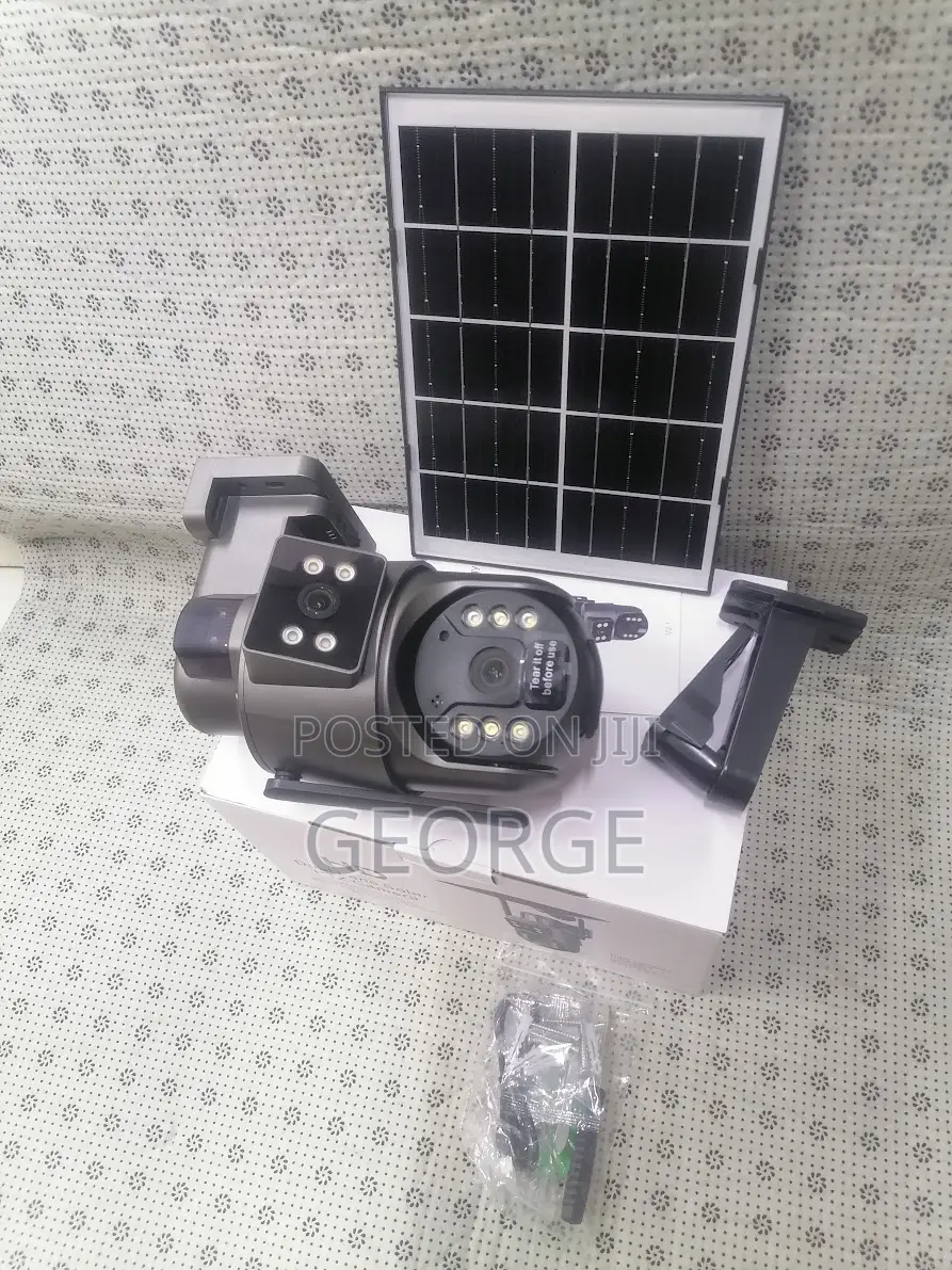 4g Dual-Lens Ubox Solar Camera 6mp With Siren Wifo or 4g