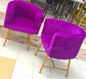 Salon Styling Chairs, Spa, Home Decor Purple Colour.