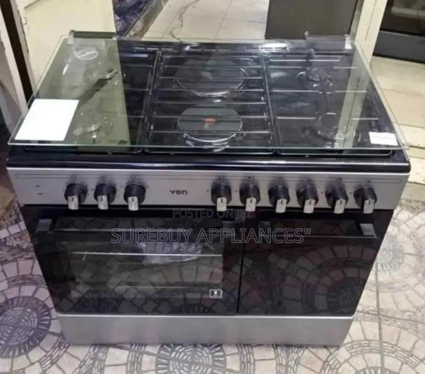 Von 4 Gas + 2 Electric Cooker,With Gas Cylinder Compartment