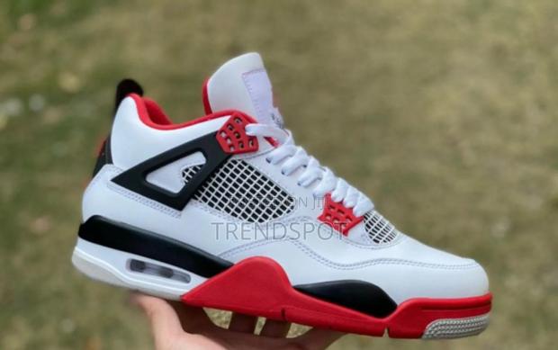 Jordan 4 White Red 1st Quality