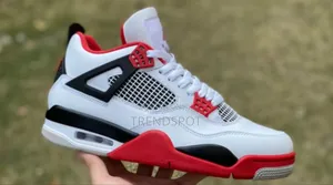 Jordan 4 White Red 1st Quality