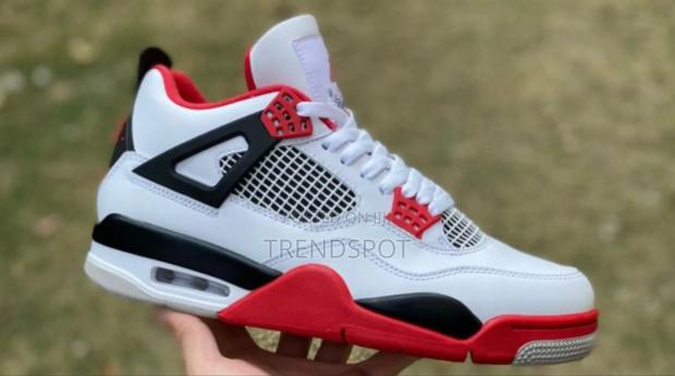Jordan 4 White Red 1st Quality - thumbnail 2