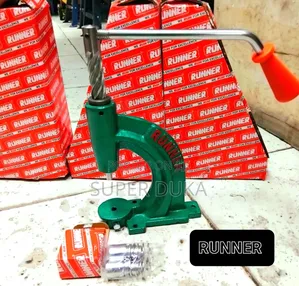 Runner Button Press. Manual Button Press Machine