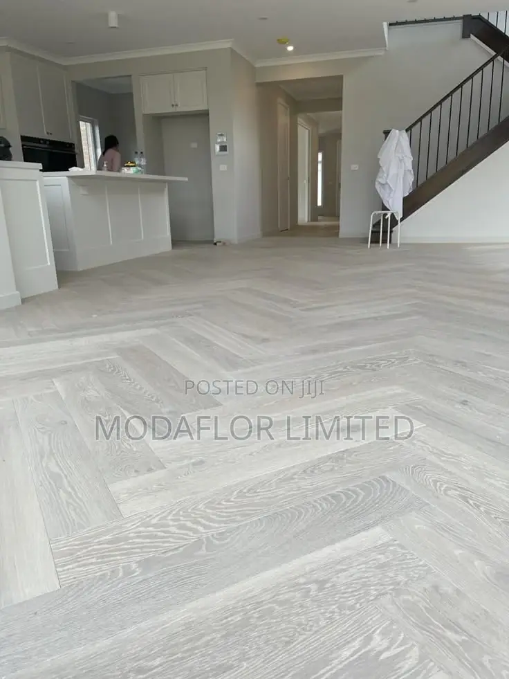 Herringbone Flooring – Real Wood Feel Without Real Wood Stress!