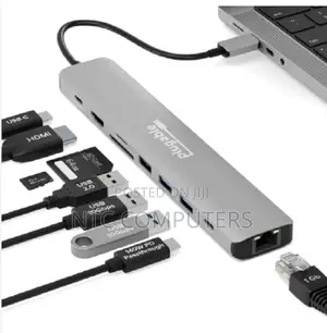Usb Type C Hub 9-in-1 With Wireless Charging