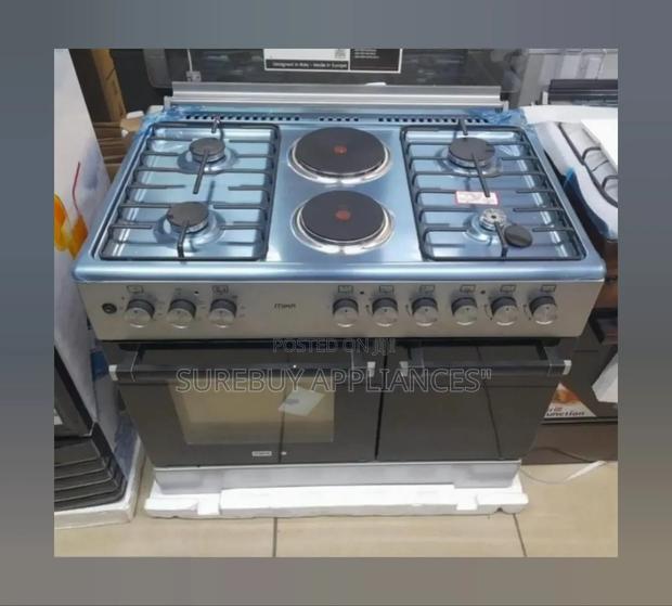 Mika 60*90 Standing Cooker 4 Gas Pool Jet Burners + 2 Plate