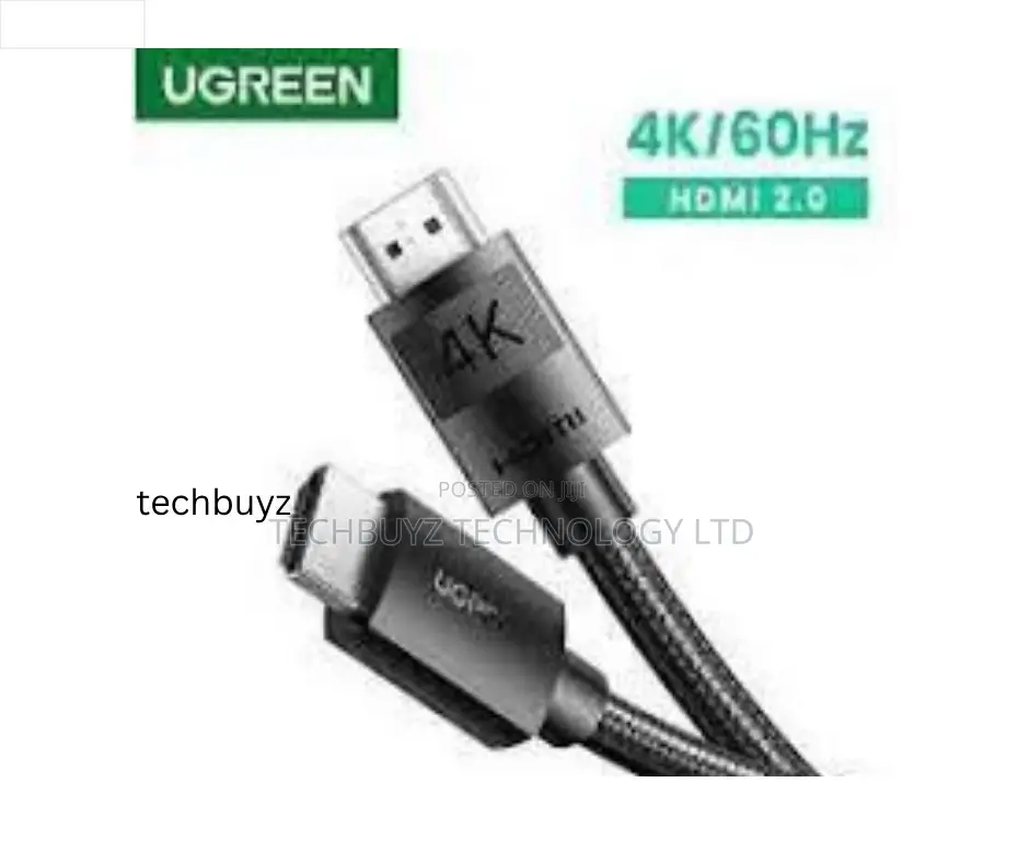 Ugreen Hdmi 2.0 Male to Male Braided Cable Black 5m-Hd119