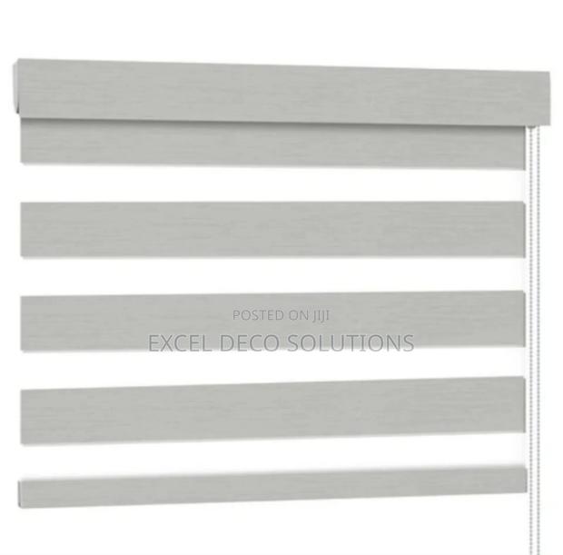Classic White Zebra Blinds for Clean Interiors