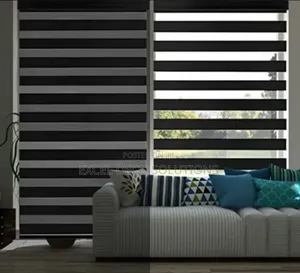 Transitional Zebra Blinds for Kitchens