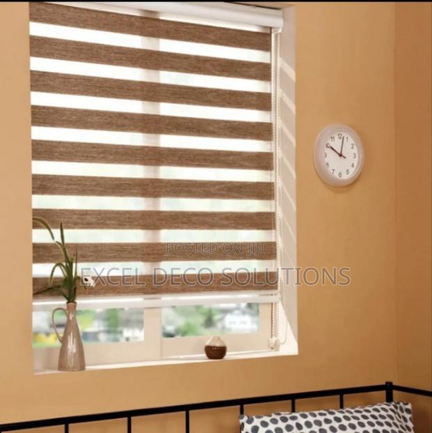 Outdoor-Grade Zebra Blinds for Balconies - main view