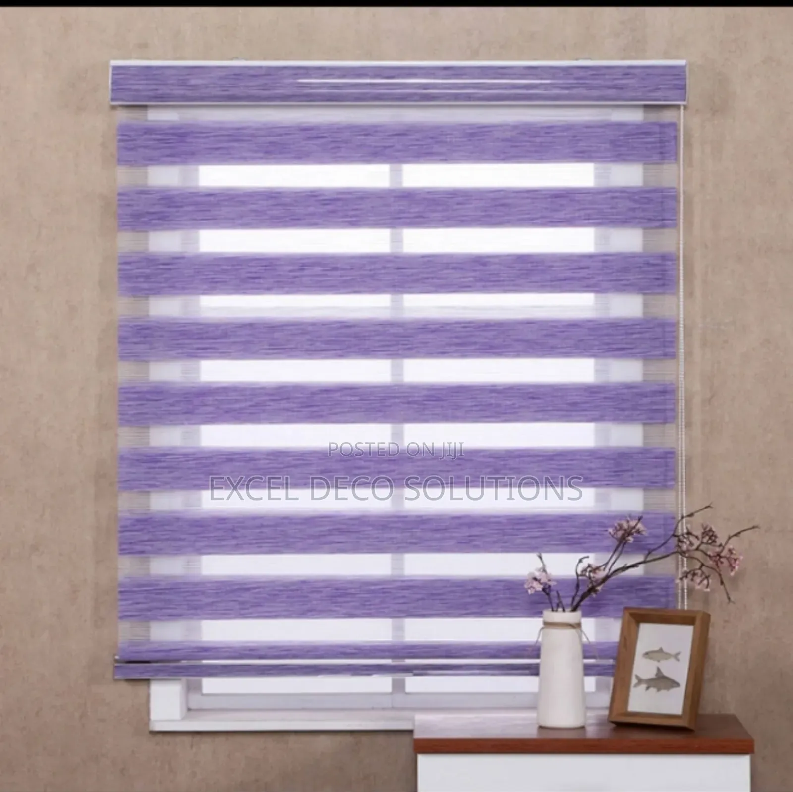 Zebra Blinds With Built-in Valance Cover