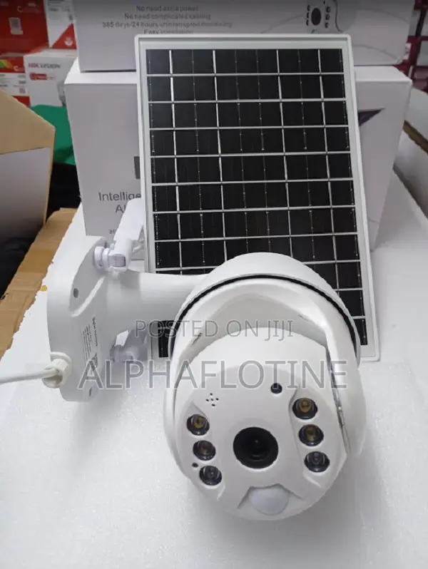 Ubox Intelligent Solar PTZ 4g Camera/High-Def" Night Vision