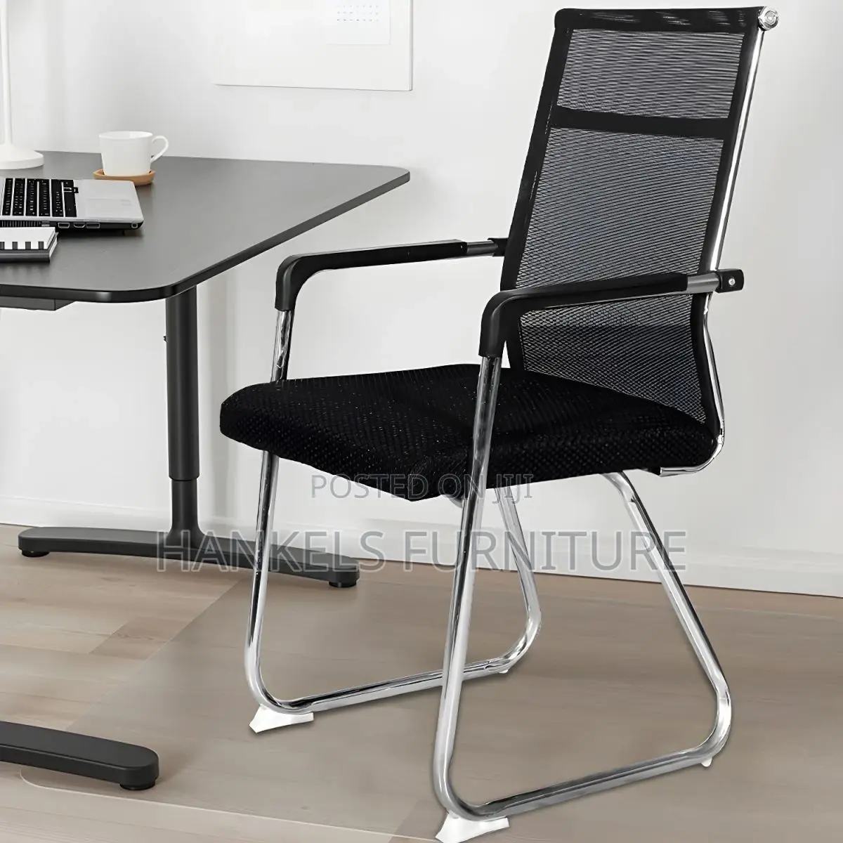 Mesh-Back Visitor's Office Chair