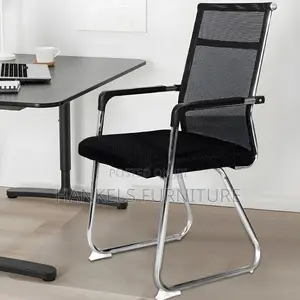 Mesh-Back Visitor's Office Chair