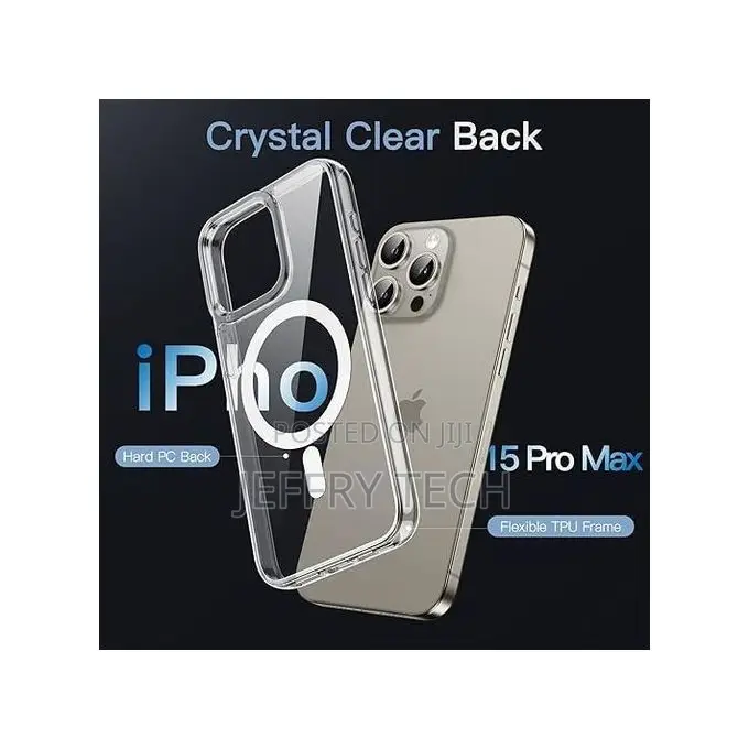 Magnetic Case for iPhone 11 Pro Max - Clear Shockproof Bump