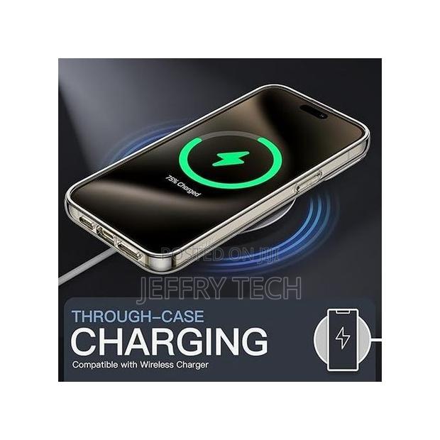 Magnetic Case for iPhone 11 Pro Max - Clear Shockproof Bump - thumbnail 2