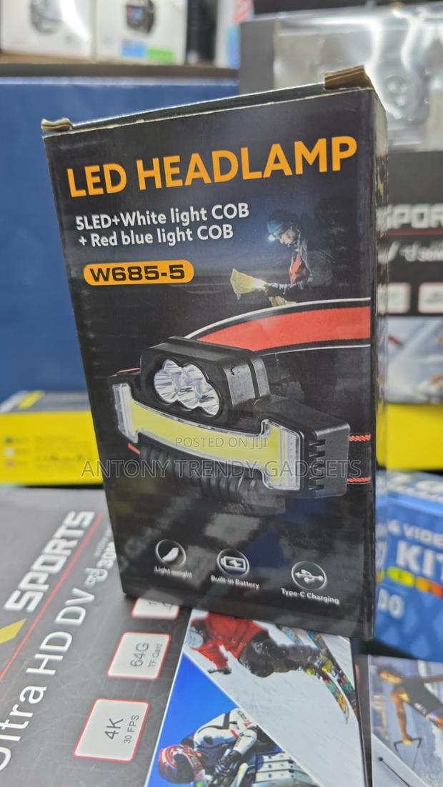 Usb-c Led Headlamp – Built-in Battery, Multi-color Light - main view