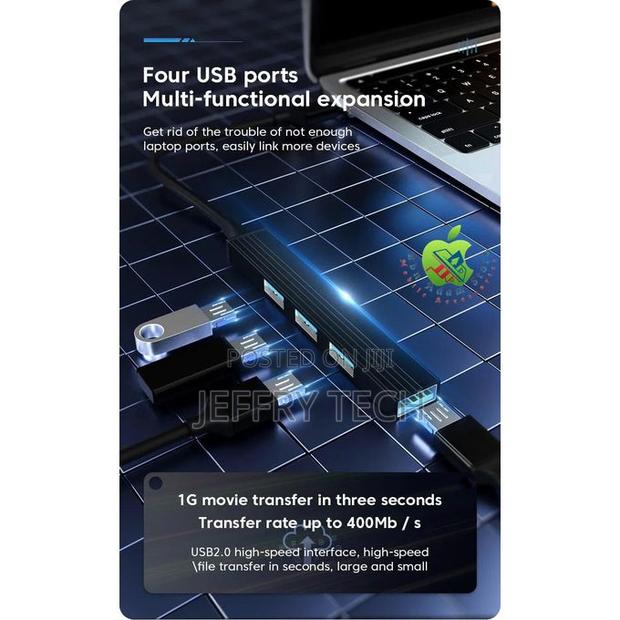 6 in 1 Usb + Type-C to 4*Usb Portable High Speed Transmissi - thumbnail 3