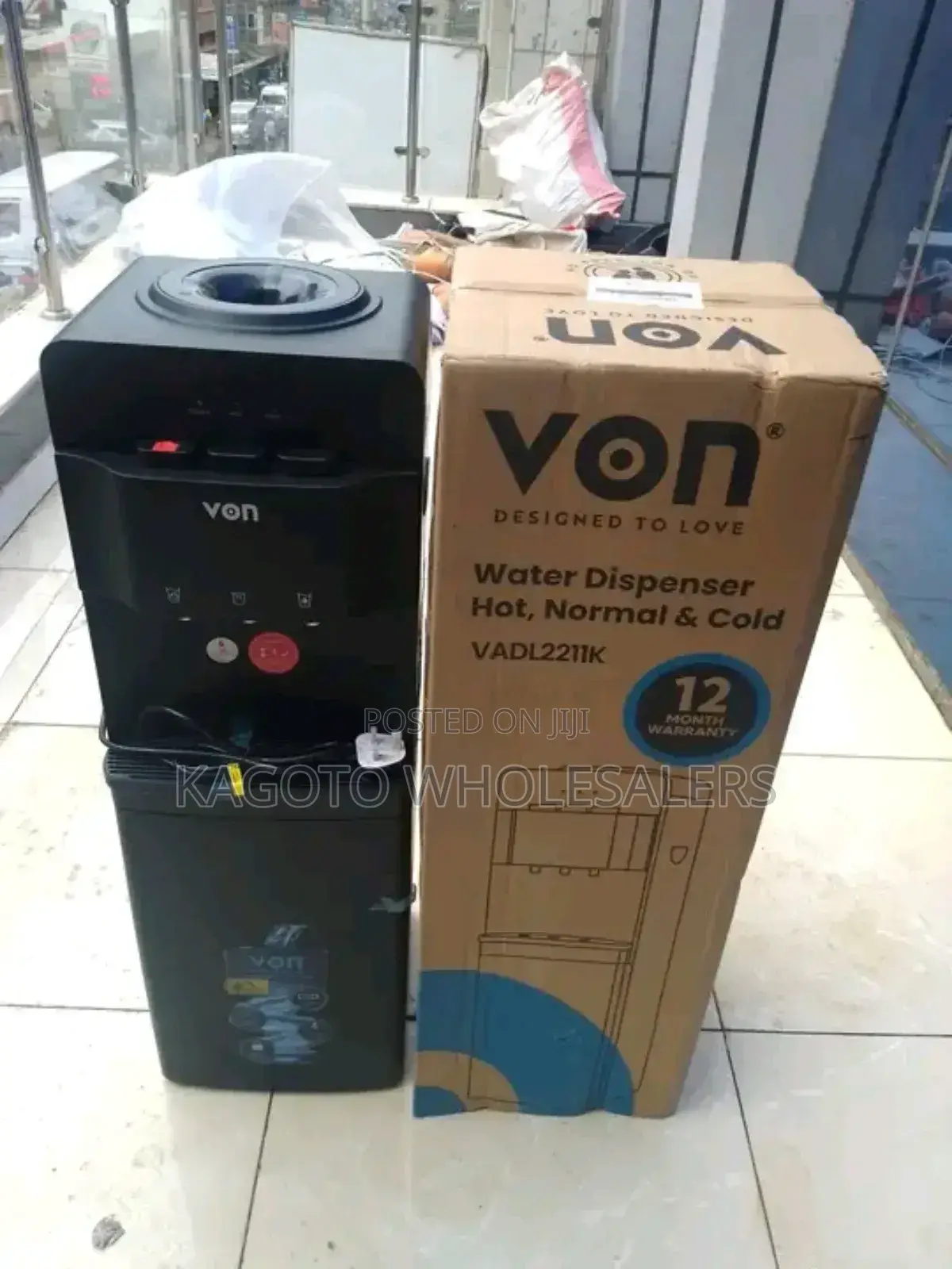 Black Von Water Dispenser