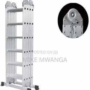 Foldable Aluminum Seven Step Ladder