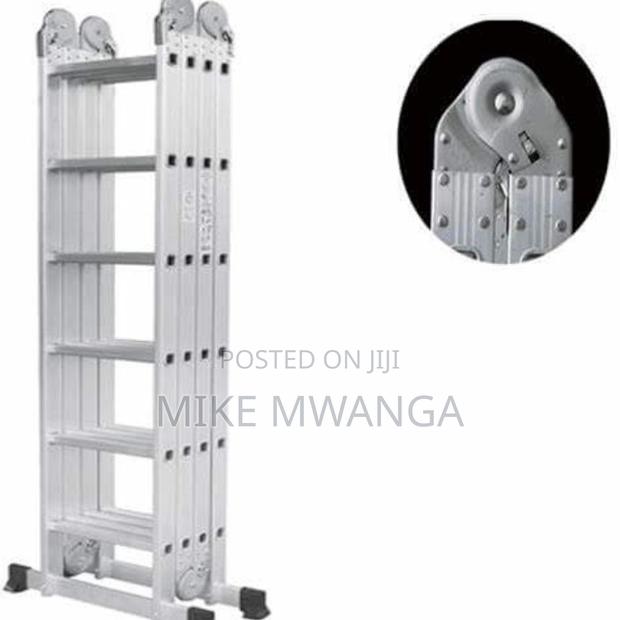 Foldable Aluminum Seven Step Ladder - main view