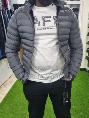 Gray Puff Jackets