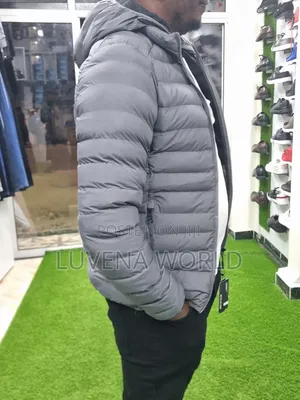 Gray Puff Jackets