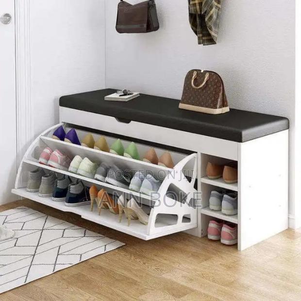  *Modern Bucket Flip Shoe Cabinet With Seat Changing Stool
