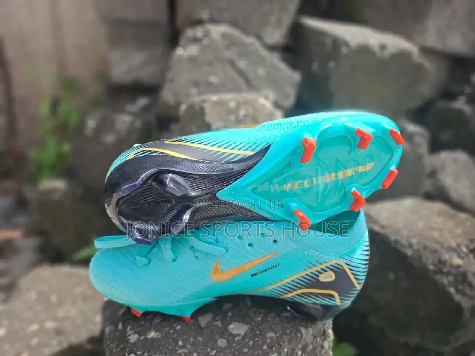 Kids Air Zoom Soccer Boots