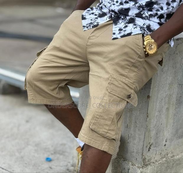 Hard Khaki Side Pocket Shorts - main view