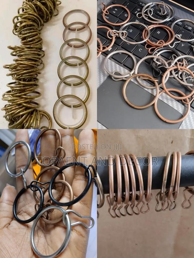 Metallic Circle Rings for Holding Curtains - main view