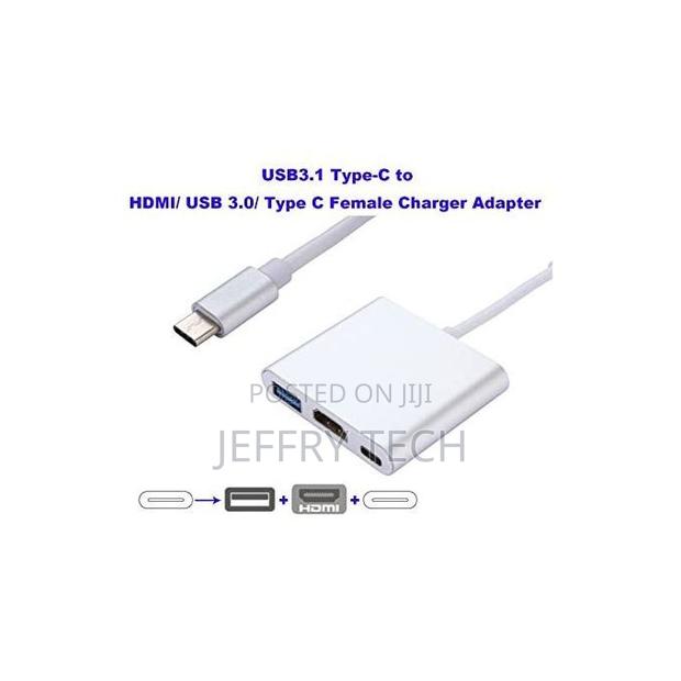 Usb Type C to Hdmi Usb 3.0 Adapter Converter Hub for Macb - thumbnail 3