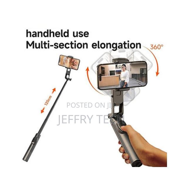 Phone Stabilizer, Selfie Stick + Bluetooth Remote Control, - main view