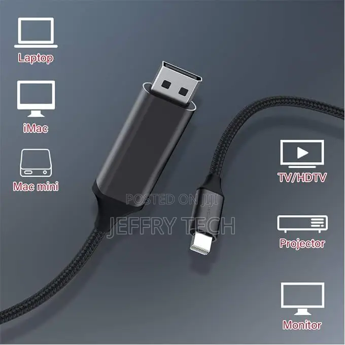 Upgrow Mini Dp Male to Display Port Male Cable 1.5 Meter