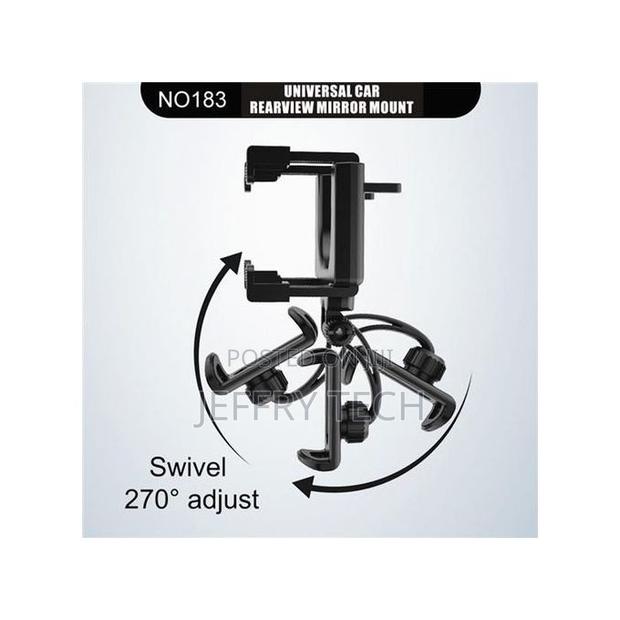 360° Adjustable Universal Car Interior Rearview Mirror Mount - thumbnail 3