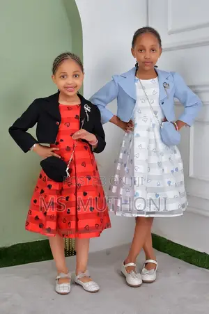 Beautiful Girls Dresses With a Shoulder Bag 4-10yrs